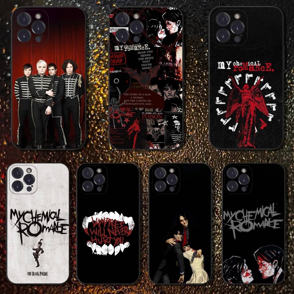 Anime Cosplay Romance - My C-Chemical Romance MCRเคสโทรศัพท์สําหรับiPhone 16,15,14,13,12,11 Plus,Pro