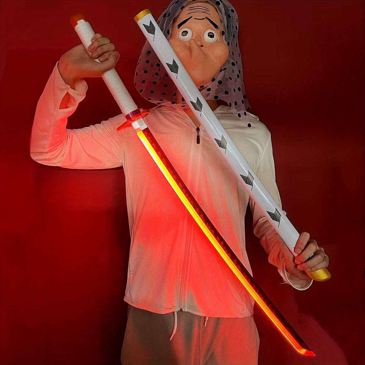 Anime Cosplay Real - ดาบเรืองแสง คิเมทสึ โนะ ไยบะ คิวโจโร่ ดาบ