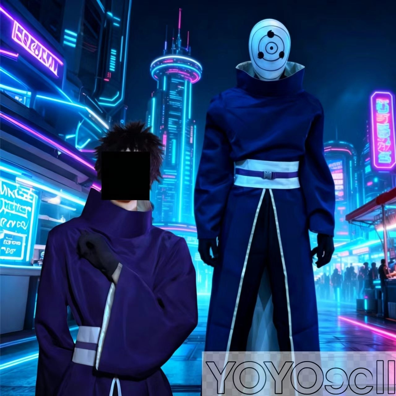 Anime Cosplay Obito - โอบิโตะ อุจิวะคอสเพลย์เครื่องแต่งกายอะนิเมะนินจา ชิโนบิ อาคัตสึกิเสื้อคลุมฮาโลวีนคาร์นิวัลชุด