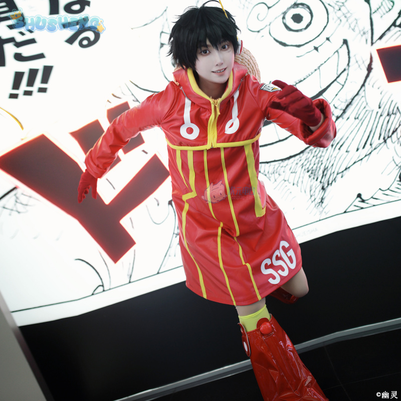Anime Cosplay Swimsuit - ชุดคอสเพลย์ลูฟี่ ลิงดี ลูฟี่ แบบเอ็งกี้เฮด อนิเมะวันพีซ เสื้อโค้ทหนังสีแดง