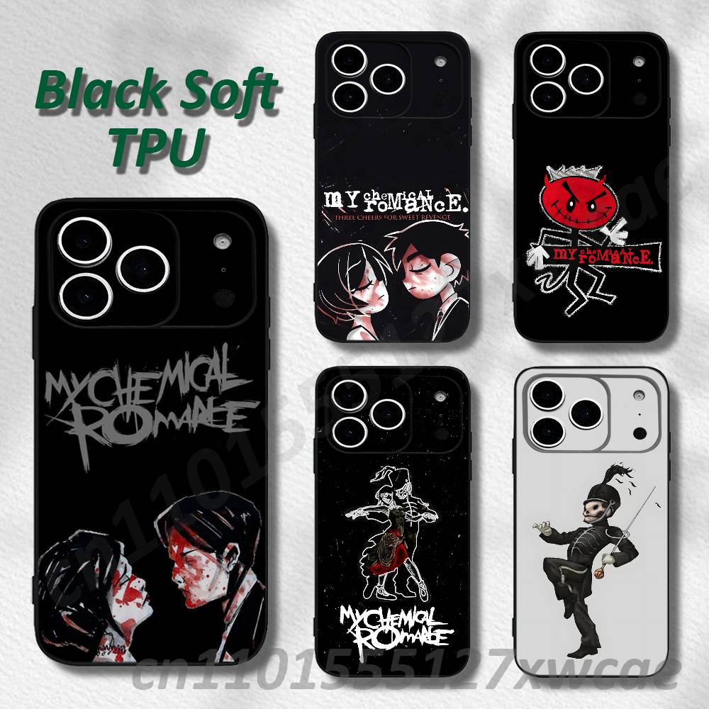 Anime Cosplay Romance - MCR มาย ซี-เคมิคอล โรแมนซ์เคสโทรศัพท์สำหรับ iPhone 15,16,17,13,14,11,12,Pro,Max,Plus,E,Air,Mini