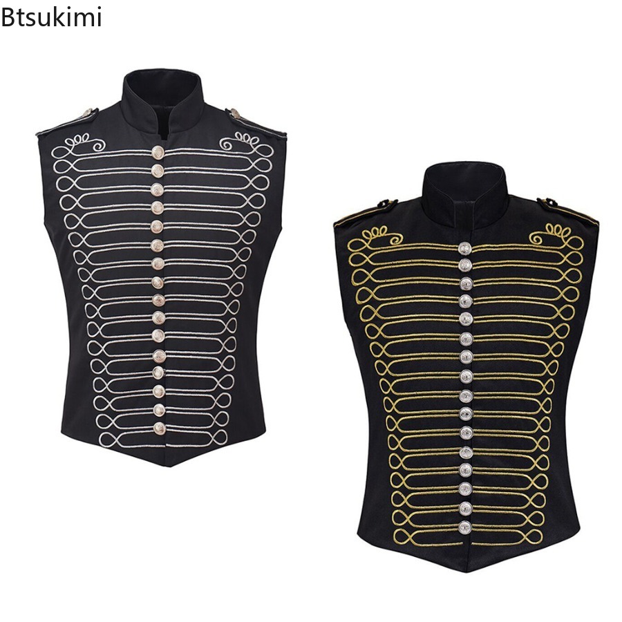 เสื้อกั๊กกลองวงดนตรีสไตล์สตีมพ - Anime Cosplay Romance บทวิจารณ์และราคา
