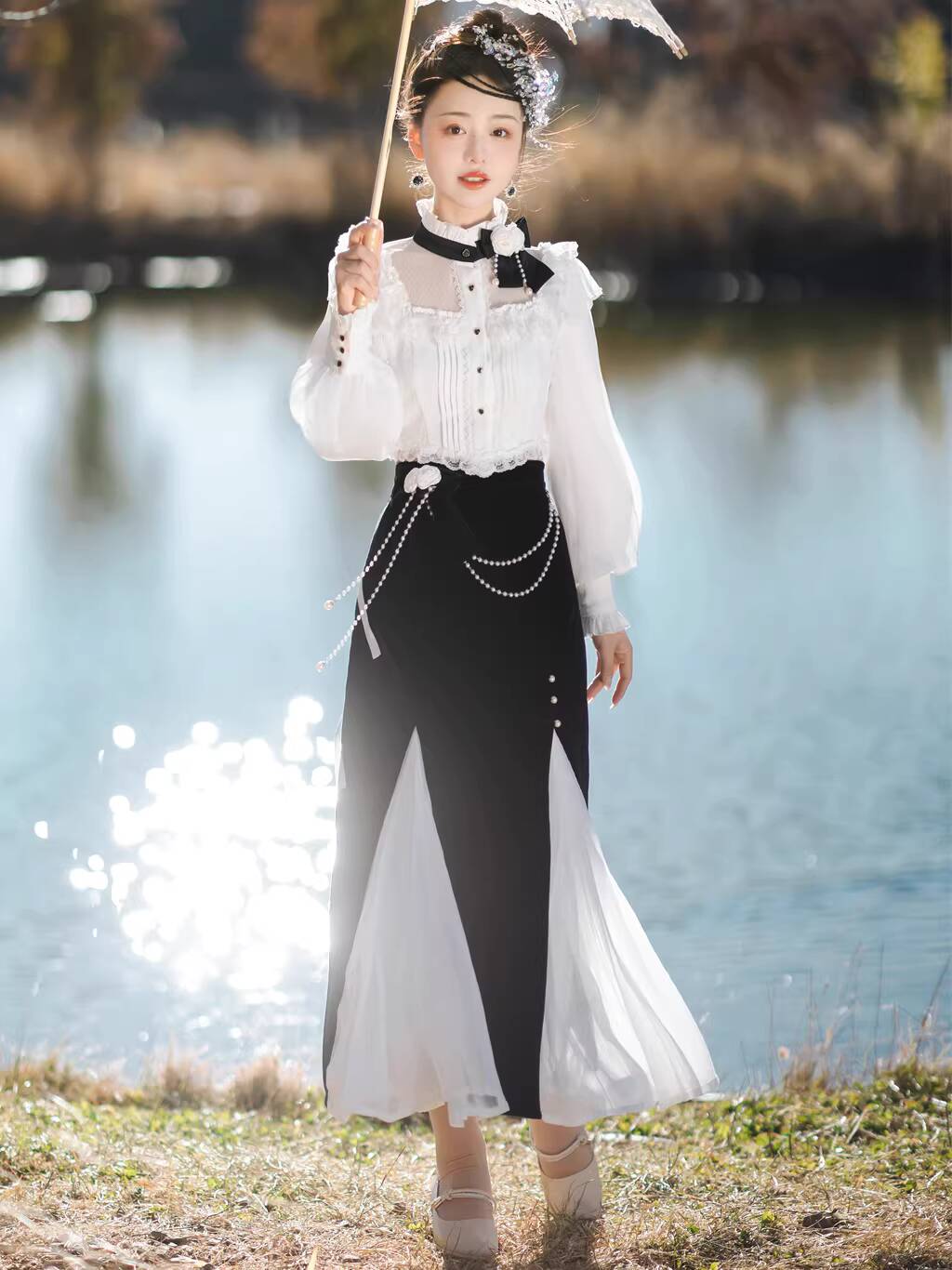 ชุดฮั่นฝูสไตล์จีนแบบใหม่สำหรับ - Anime Cosplay In Chinese บทวิจารณ์และราคา