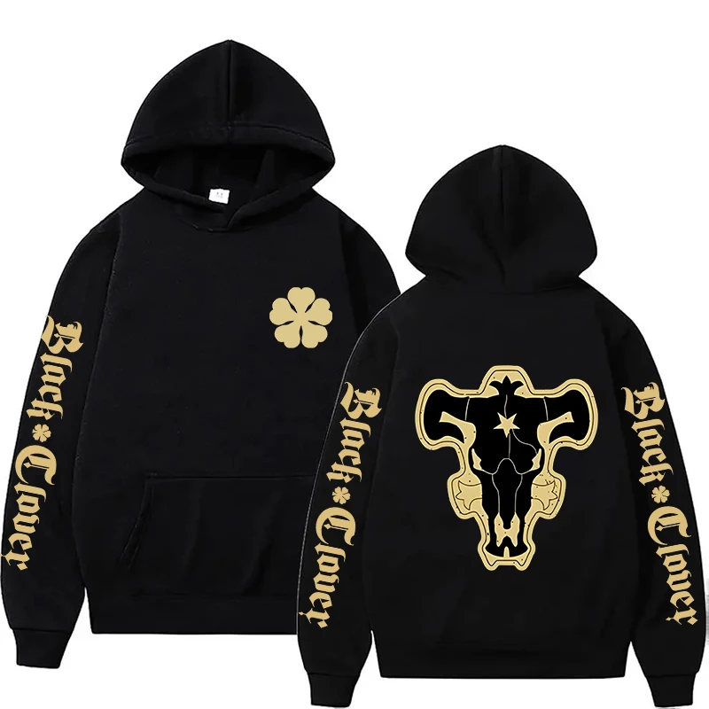 เสื้อฮู้ดพิมพ์ลายหนังวัวสีดำสุ - Black Clover Grimoire บทวิจารณ์และราคา