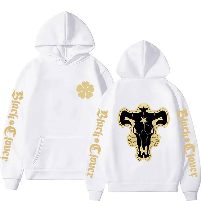 เสื้อฮู้ดพิมพ์ลายหนังวัวสีดำสุ - Black Clover Grimoire บทวิจารณ์และราคา