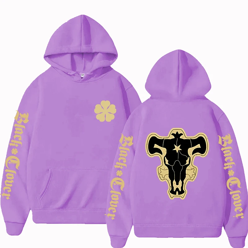 เสื้อฮู้ดพิมพ์ลายหนังวัวสีดำสุ - Black Clover Grimoire บทวิจารณ์และราคา