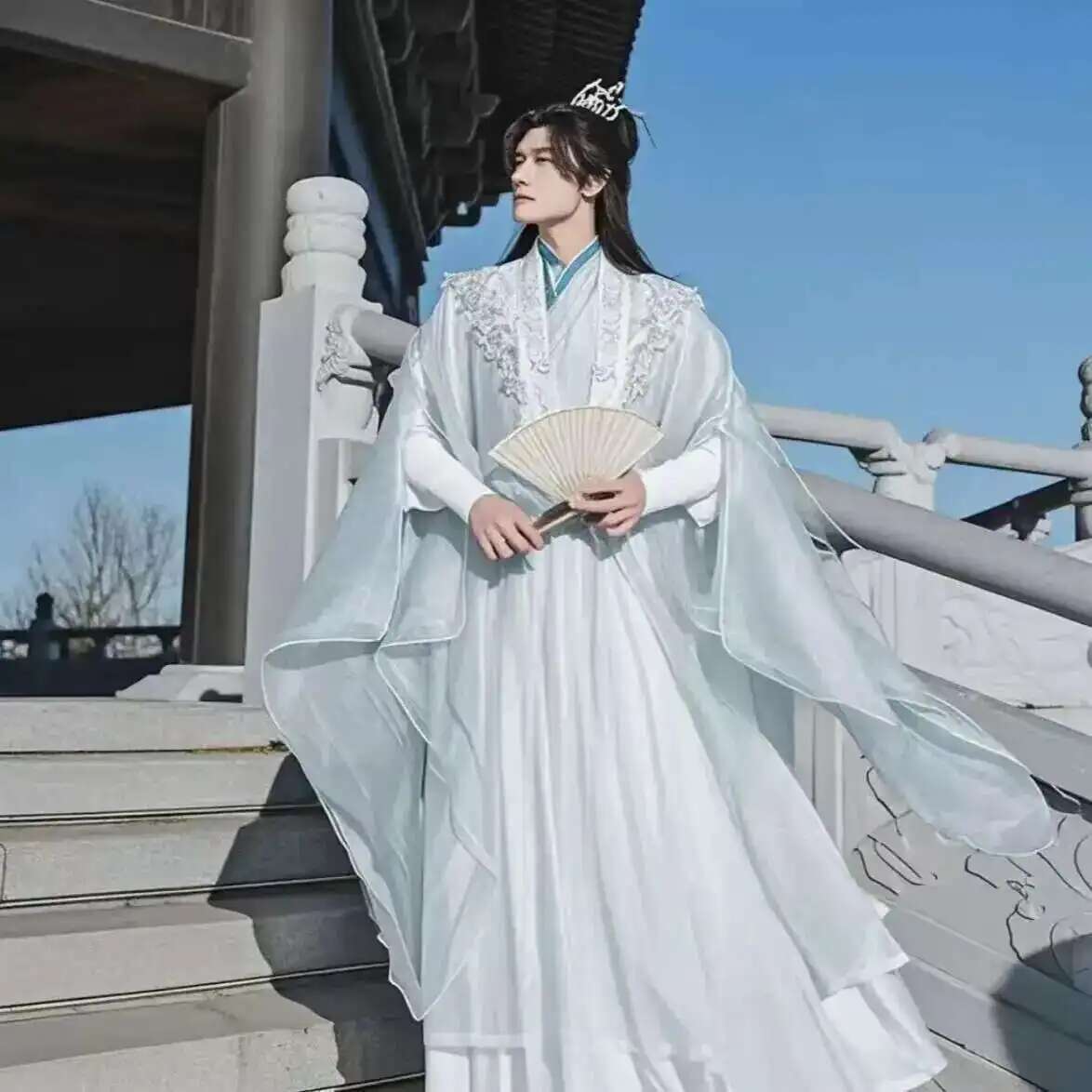 ขนาดใหญ่ขนาด 3XL Hanfu ผู้ชายจ - Anime Cosplay In Chinese บทวิจารณ์และราคา